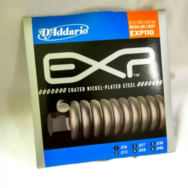 Senar Gitar Listrik Daddario Coated 010 Original