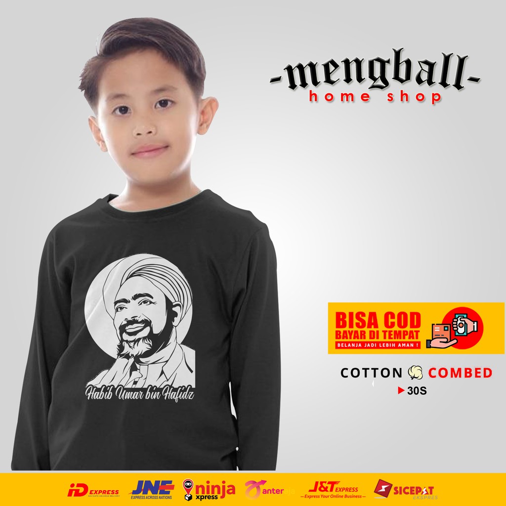 Kaos Lengan Panjang Anak Kaos Anak Baju Distro Anak Al-Habib Umar bin Muhammad bin Salim bin Hafidz