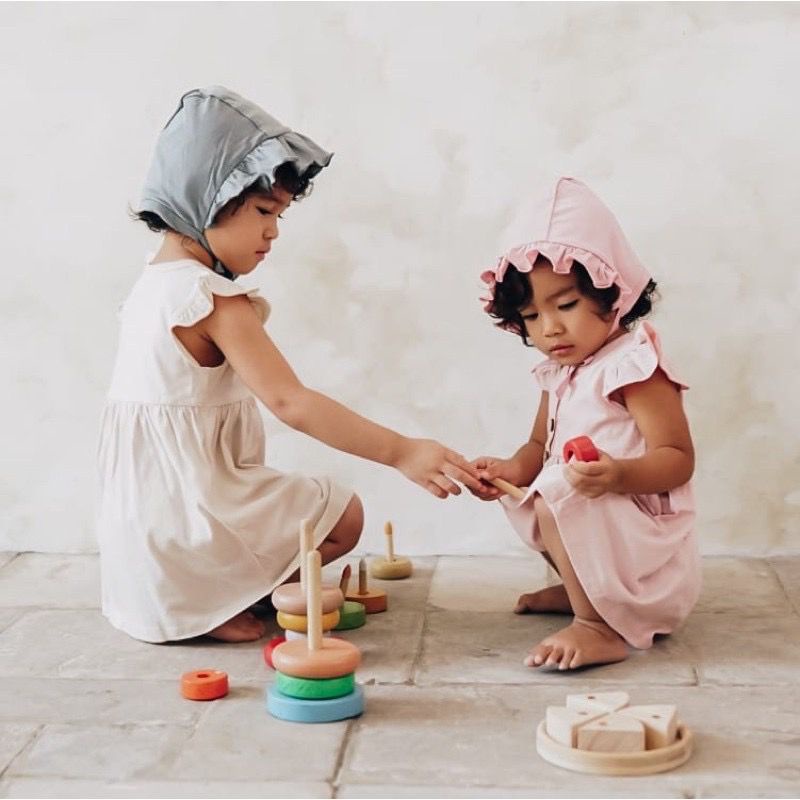 Bohopanna / Bonnet Ruffle / Topi Bonet Bayi / Bandana / Bando