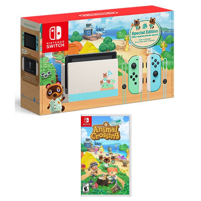 animal crossing switch and game bundle