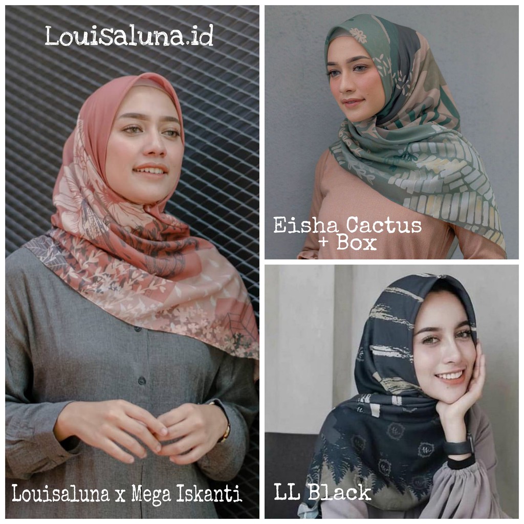 SCARF LOUISALUNA ID - PRELOVED LOUISALUNA SIGNATURE SCARF - With Box