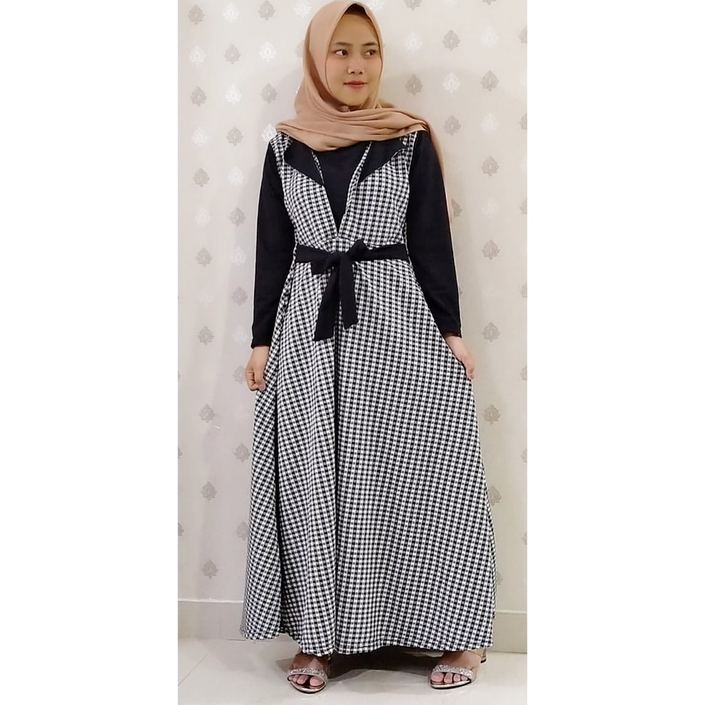 GAMIS ZASKY KOTAK CARLINA FASHION