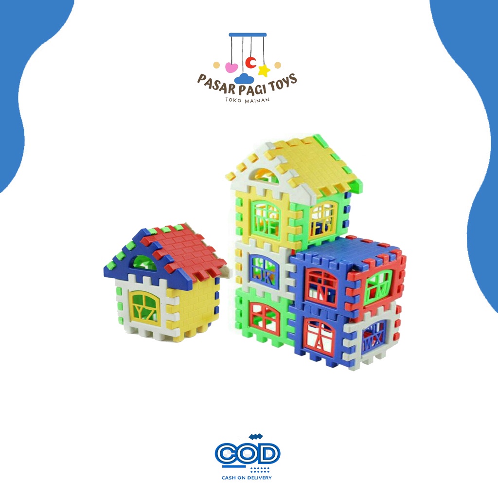 Mainan Bongkar Pasang Funny Block Rumah - funny block