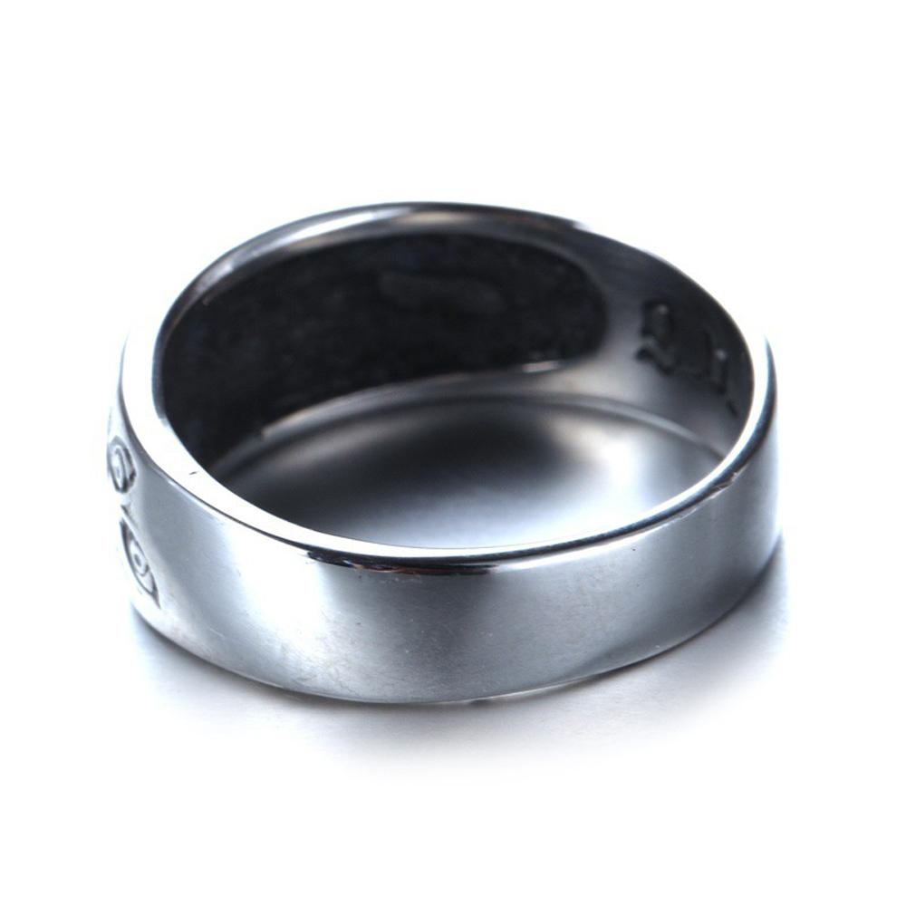 Cincin Jari Warna Silver Gaya Vintage Rock Punk Untuk Unisex