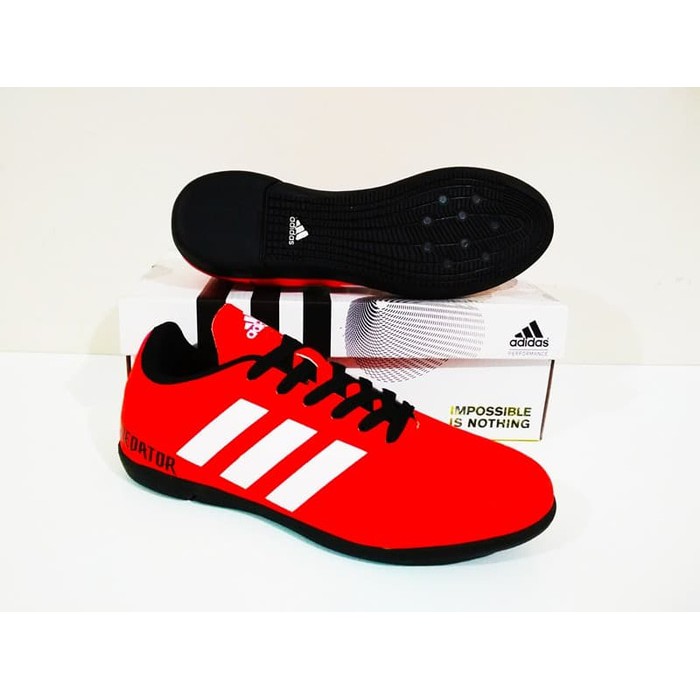 Olahraga SEPATU FUTSAL Adidas Predator 18 FG Murah Berkualitas (Red Black)