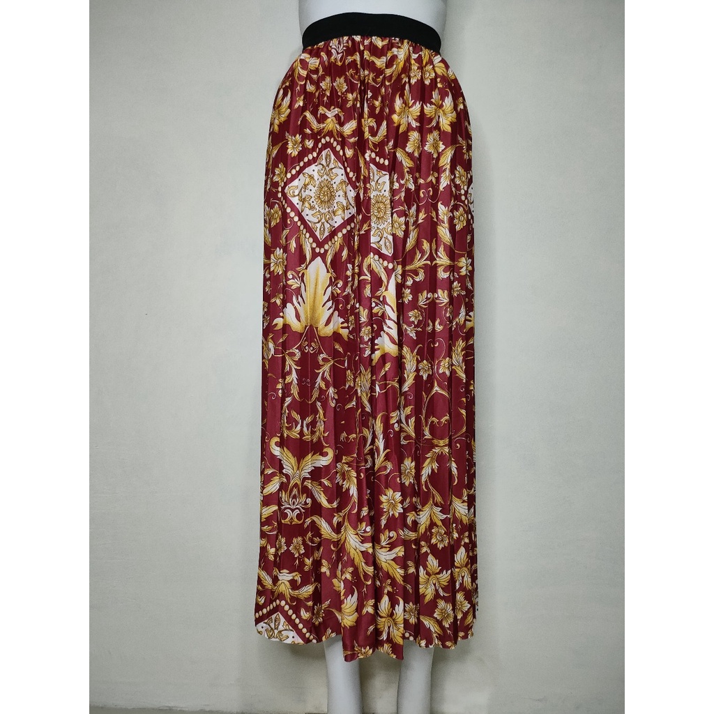 promo rok plisket motif sultan