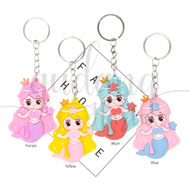 GEMEZZ Gantungan Kunci Mermiad Murmer Keychain Putri Duyung Unik GG 302004