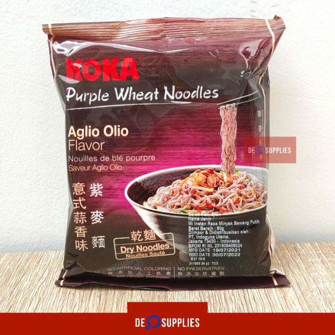 

KOKA Aglio Olio Purple Wheat Noodle 60gr - Mi Instan Minyak Bwg Putih