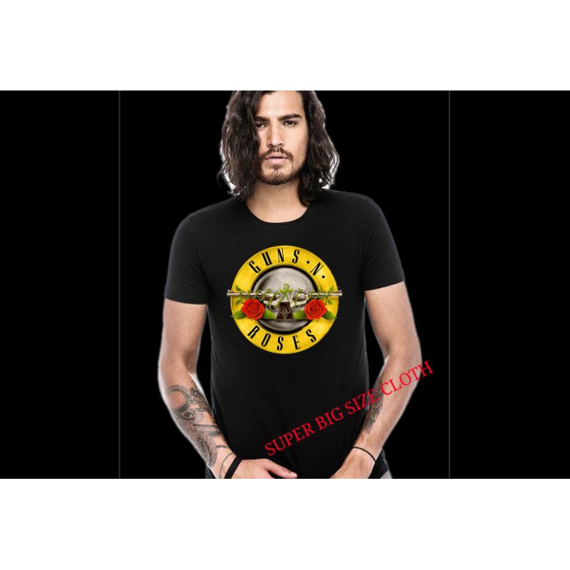 KAOS GUNS N ROSES BIG SIZE S M L XL XXL 3XL 4XL