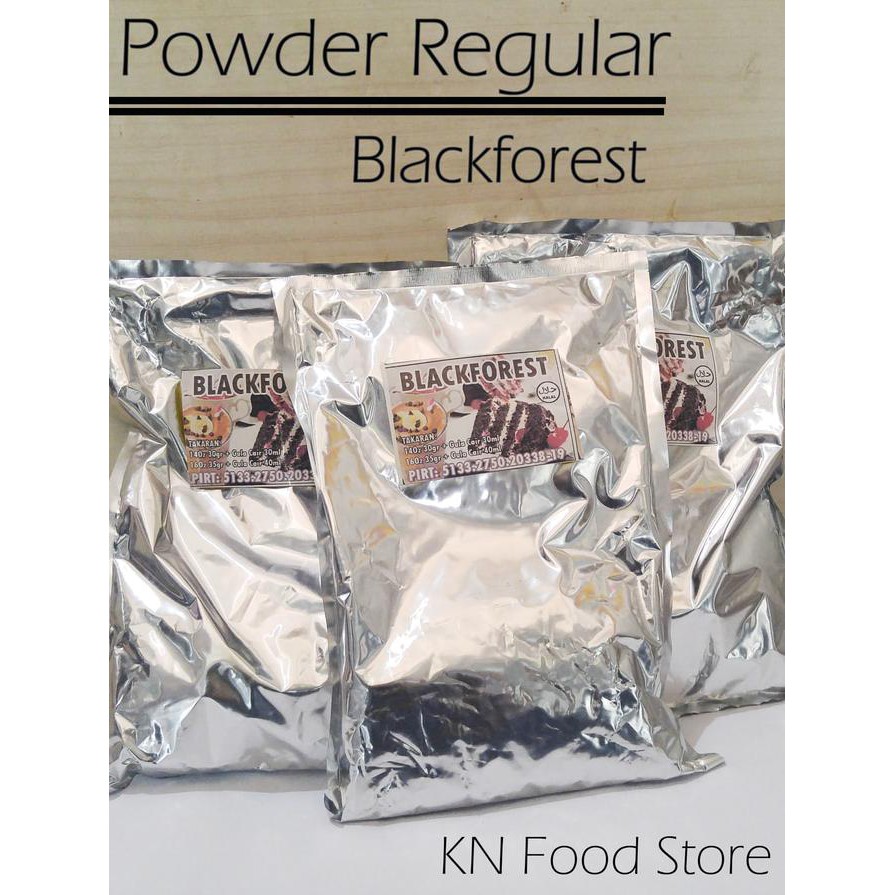 

PROMO ENAK Powder Blackforest Kemasan 1 kg Terlaris