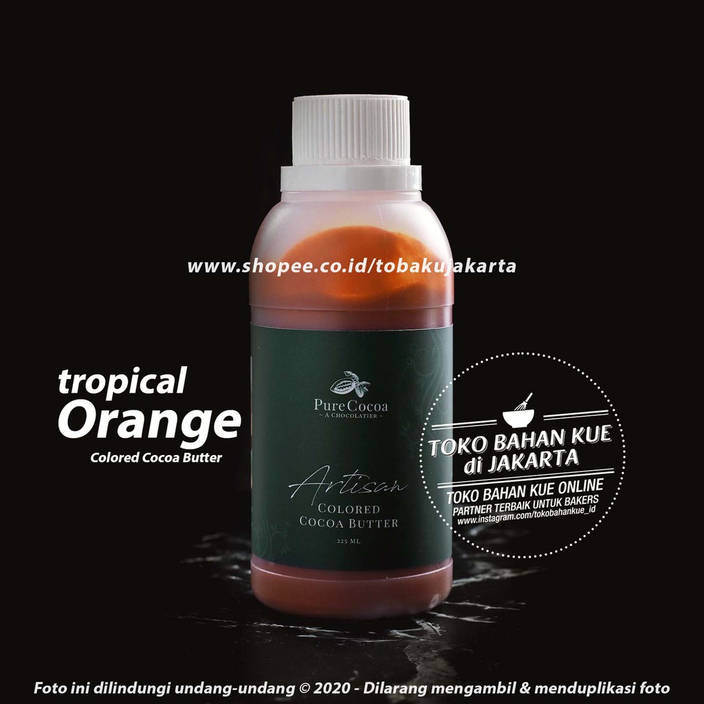 

Chocolate Coloring ORANGE Pure Cocoa Artisan Cocoa Butter Pewarna Cokelat Warna Jingga Oranye