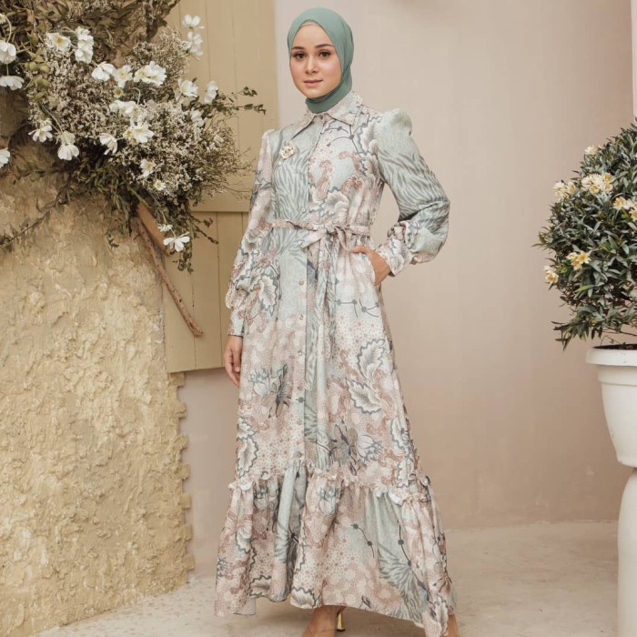 Tisya Dress Blue Pea - Klamby