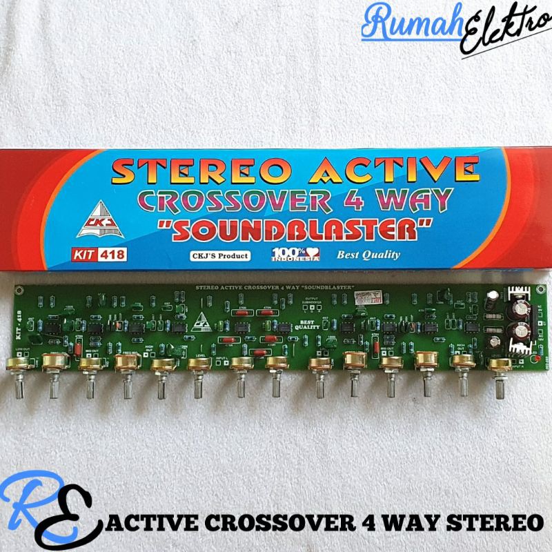 STEREO ACTIVE CROSSOVER 4 WAY SOUNDBLASTER