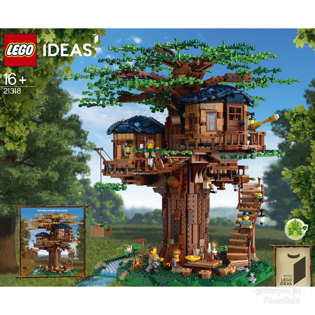 Lego Ideas 21318 Tree House Mainan Balok Toy Dewasa Anak Treehouse Building Kit Limited Rumah Pohon