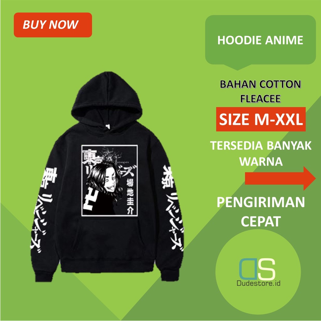 Hudy Cowok Tokyo Revengers Jaket Anime Sweater Laki Laki Jaket Hodie