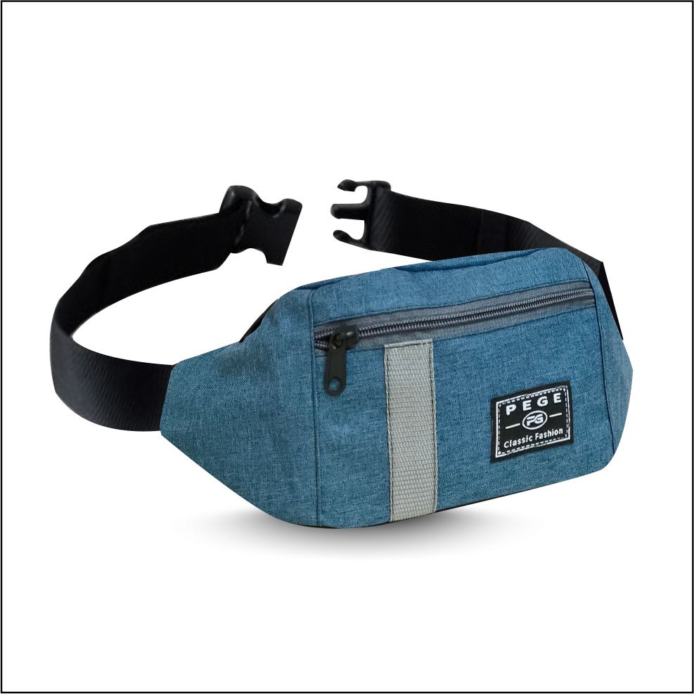 Tas Selempang Pria Waistbag PEGE Keren Slempang Bahu Bahan Kanvas Casual Trendy - PG 8918