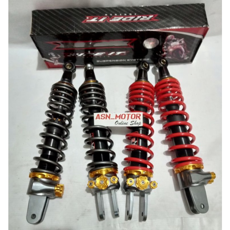 Shockbreker Shock belakang Nmax Lama  ,PCX  Ride it CNC Gold