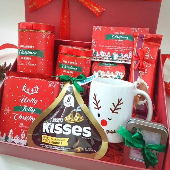 

HAMPERS CHRISTMAS PARCEL GIFT PREMIUM SET HARD BOX MURAH - TERBATAS DC452CD3