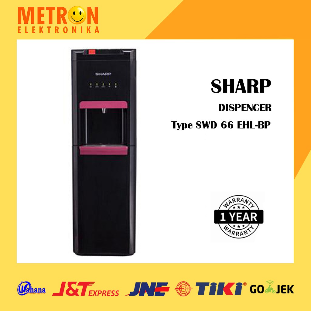 SHARP SWD 66 EHL BP / BLACK PINK DISPENCER P/D / GALON BAWAH / SWD66EHLBP