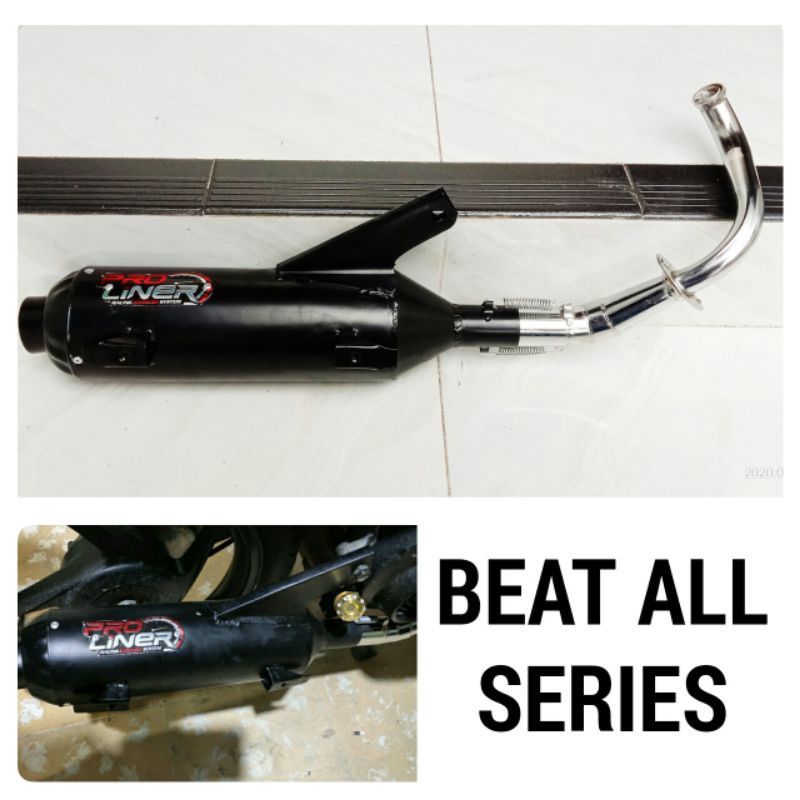 Knalpot Tsukigi / Sugi Pro Liner Bass adem untuk Beat PGM-FI/ Beat Street / Beat ESP-FI / Beat Karbu