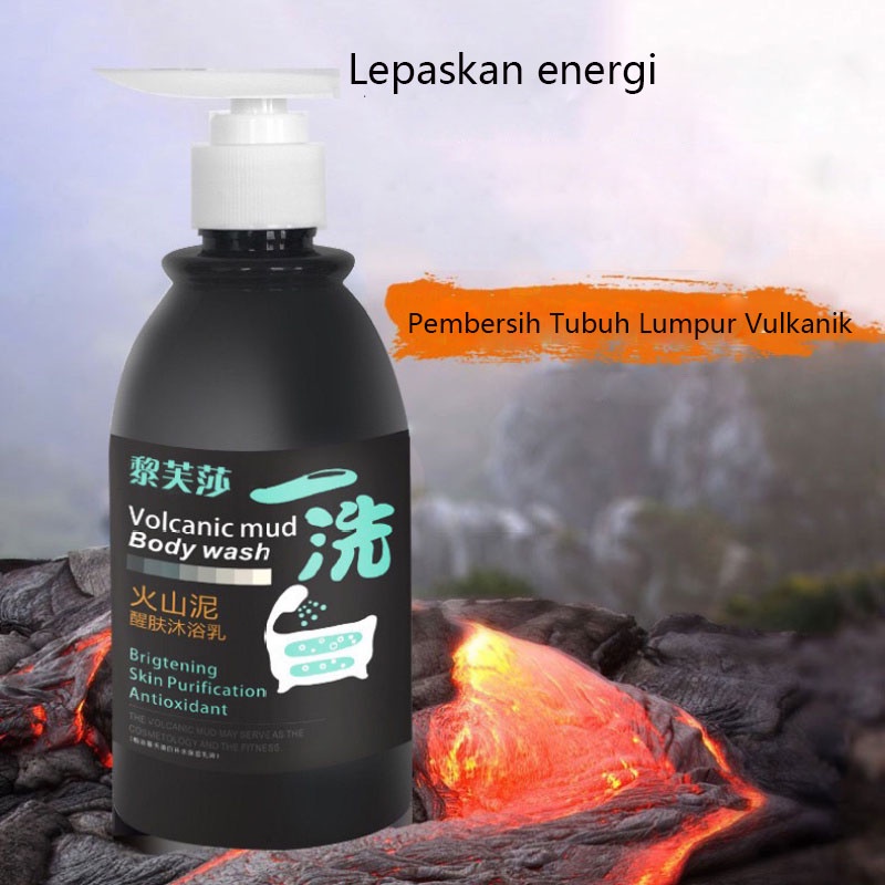 Sabun Mandi Cair Lumpur Vulkanik  Melembabkan Kulit  Body Wash 250g Secara Efektif Membersihkan Kulit   Membuat Kulit Segar Dan Nyaman