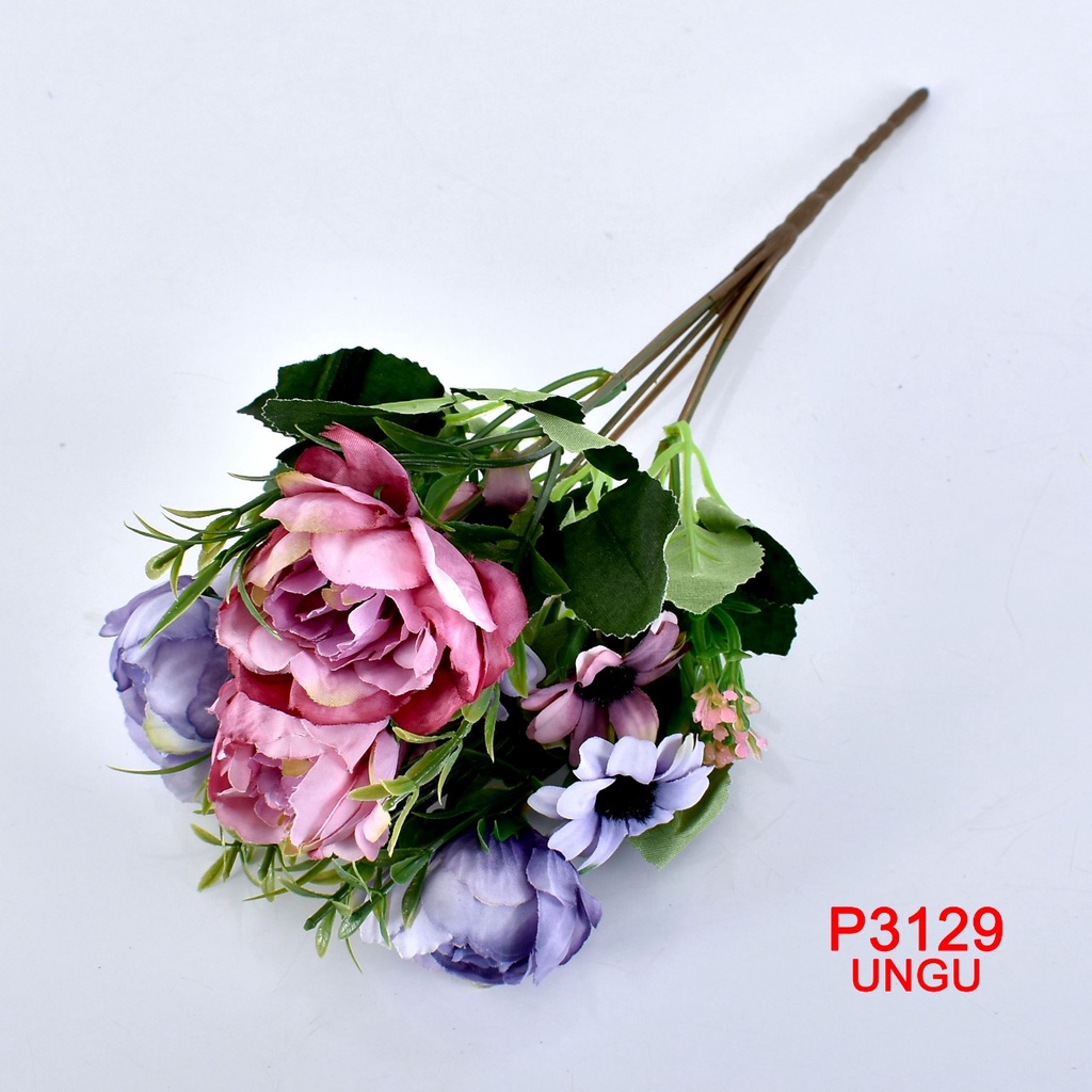 TF11 COD P3129 ( 1 KILO BISA MUAT 28 PCS ) BUNGA DEKORASI BUNGA HIAS BUNGA ARTIFISIAL BUNGA PALSU-UNGU