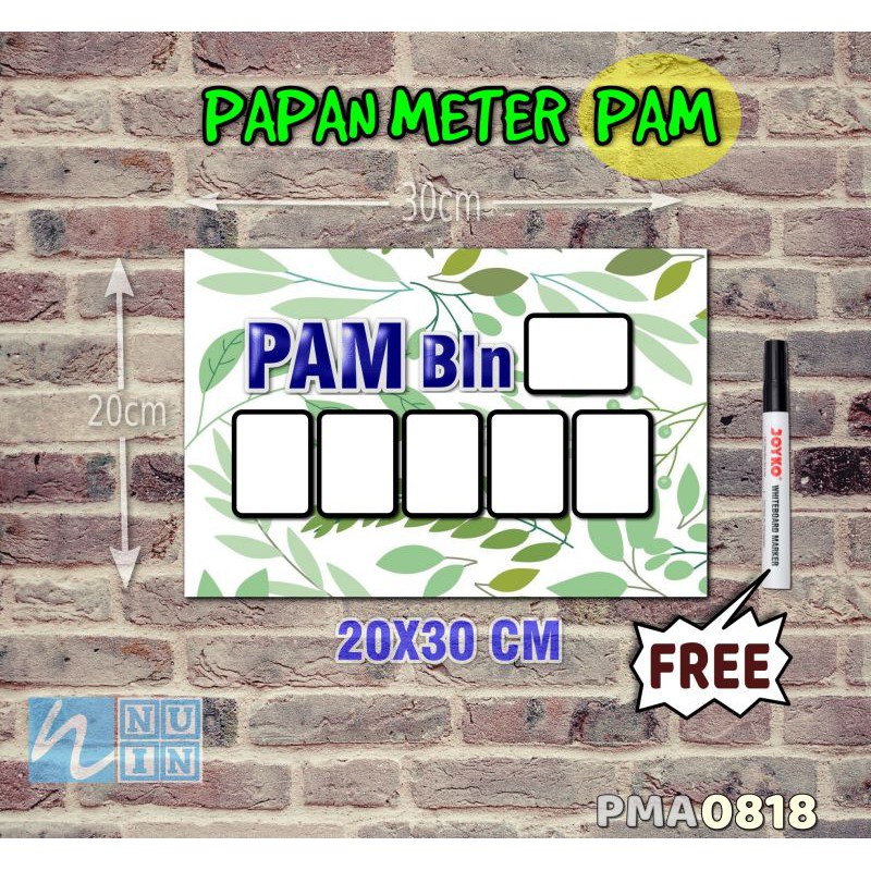 

Nuin Papan Meter Listrik PLN PAM motif Unik - Flower 18