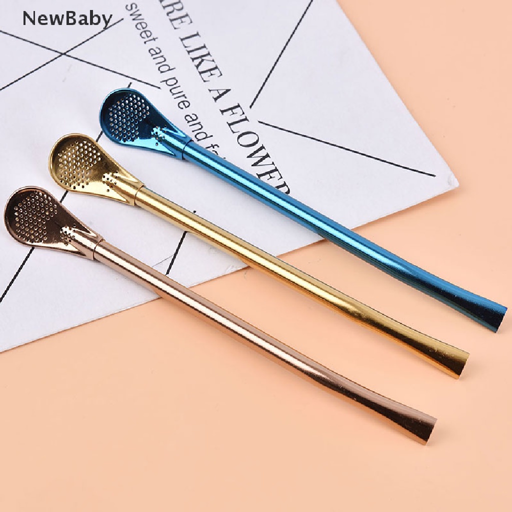 Sedotan Minum Bayi Bahan Stainless Steel Dapat Digunakan Kembali