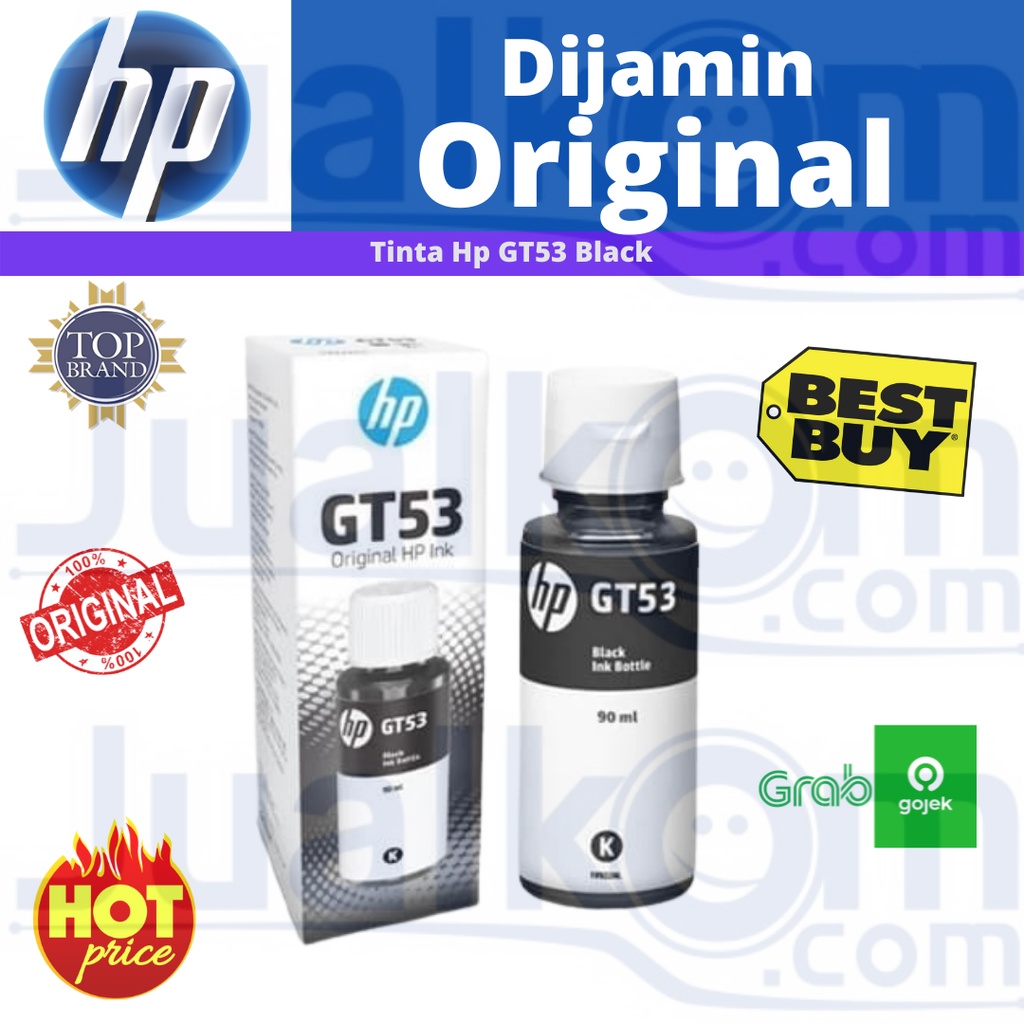Tinta Hp GT53 BLACK GT 53 Hitam