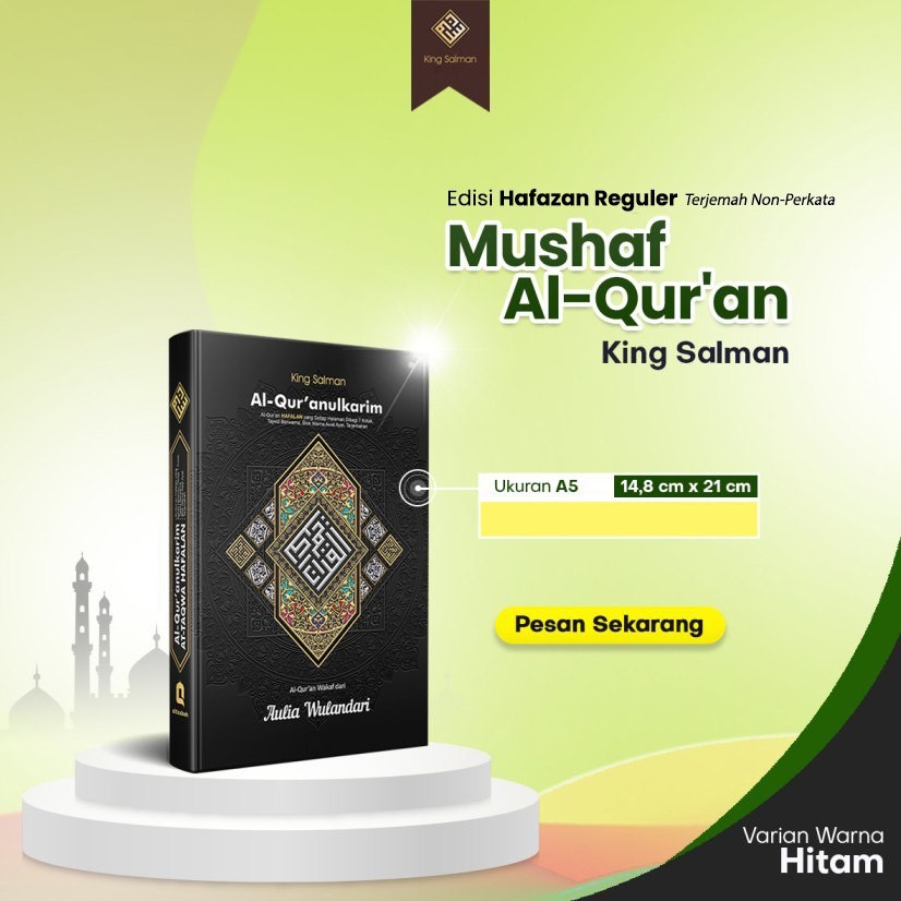 MUSHAF ALQURAN AL QURAN KING SALMAN TAJWID A5 MURAH BEST SELLER CUSTOM NAMA
