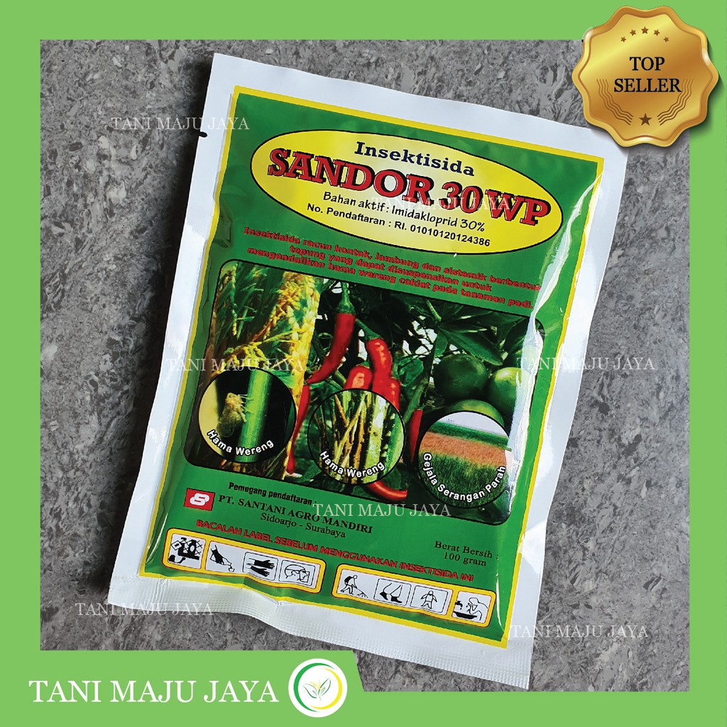 Insektisida Sandor 30WP 100 gram Obat Pembasmi Hama Tanaman Kutu Daun Cabuk Jeruk Mangga Cabai Tomat