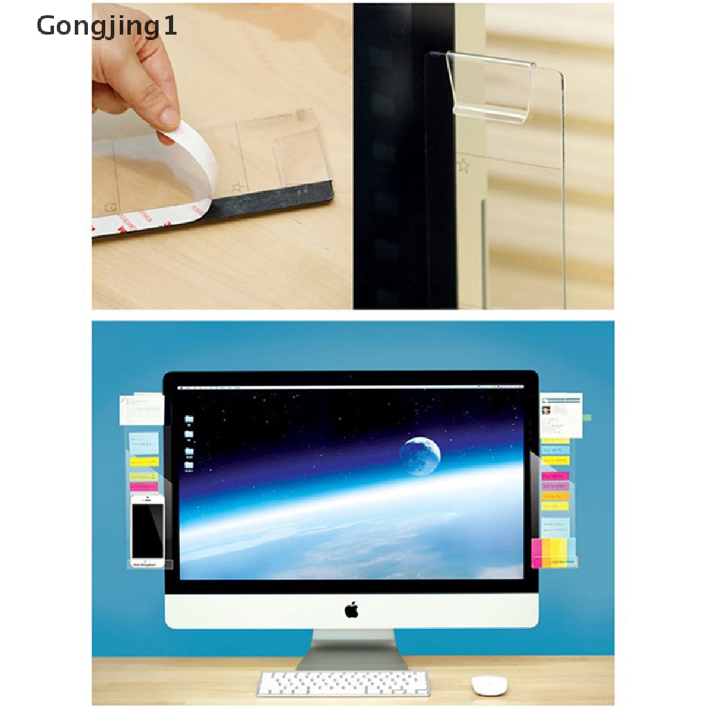 Gongjing1 Papan Memo Sticky Note Bahan Akrilik Transparan