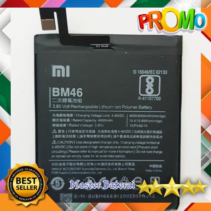 Acc Hp Baterai Xiaomi Xiomi Redmi Note3 Note 3 Pro Code Baterai Bm46 Ori