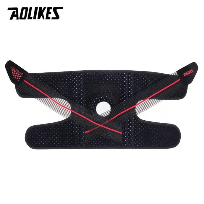 7909 AOLIKES COOLFIT KNEE WRAP SLEEVE PAD GUARD DEKER LUTUT KAKI ACL