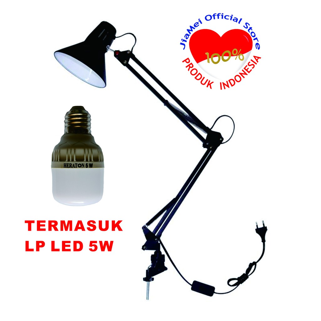 LAMPU  MEJA BELAJAR JEPIT ARSITEK PANJANG / LAMPU BACA JM-900 JIAMEI