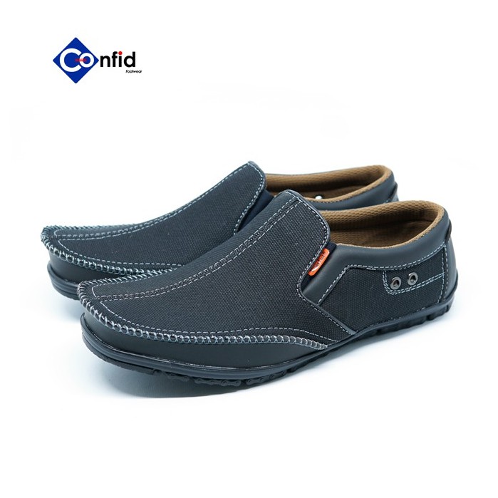 Sepatu Selop Bahan Kulit Suede New Style Anti Slip Branded (Brazil K-03)