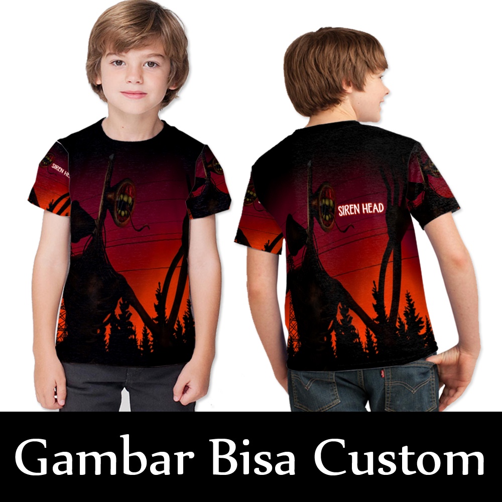 Kaos anak Siren Head / Kaos Anak Unisex SIREN HEAD / Baju Kaos Tshirt Anak SIREN HEAD Fullprint