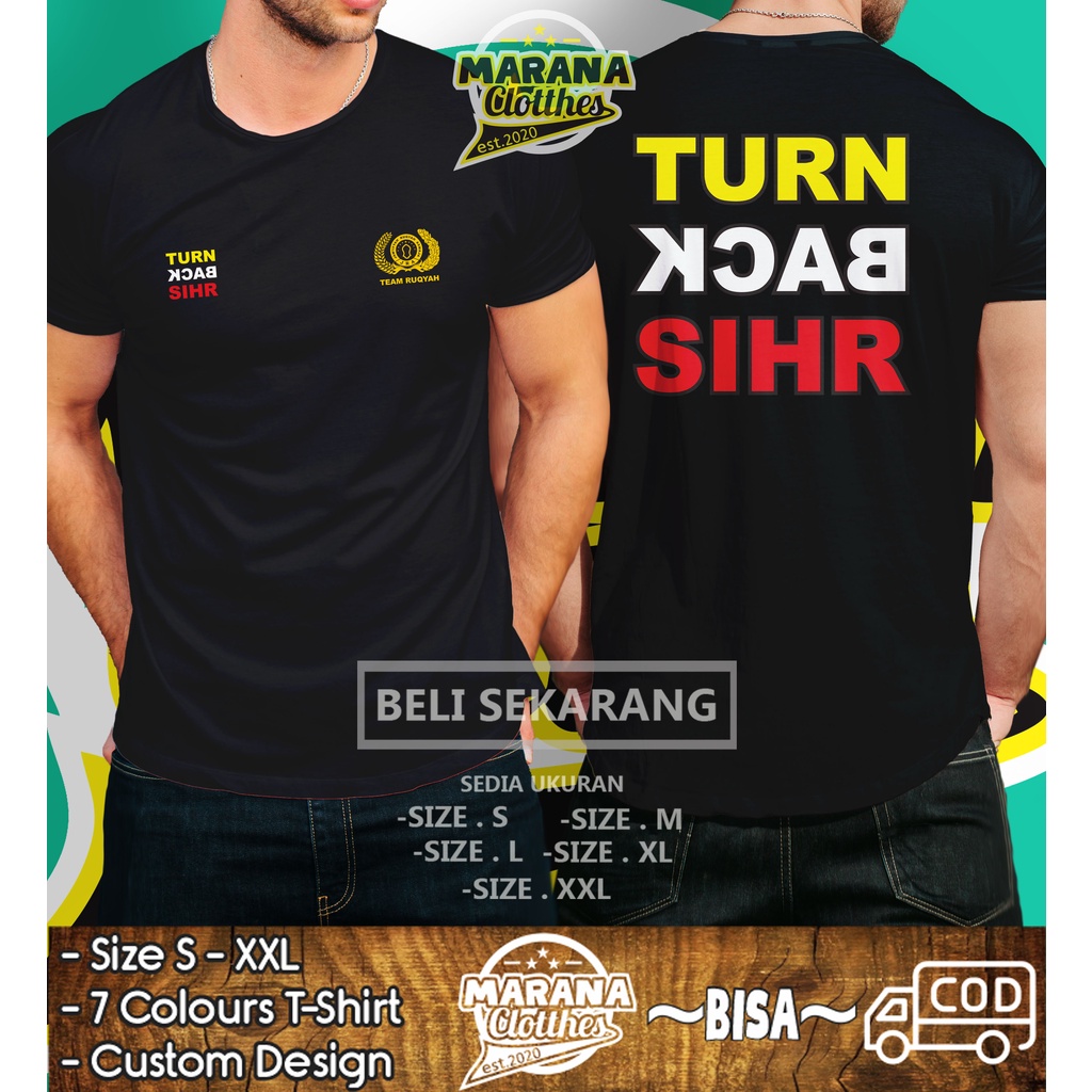 Kaos JRA Jam'iyyah Ruqyah Aswaja Turn Back Sihr DB Baju Distro