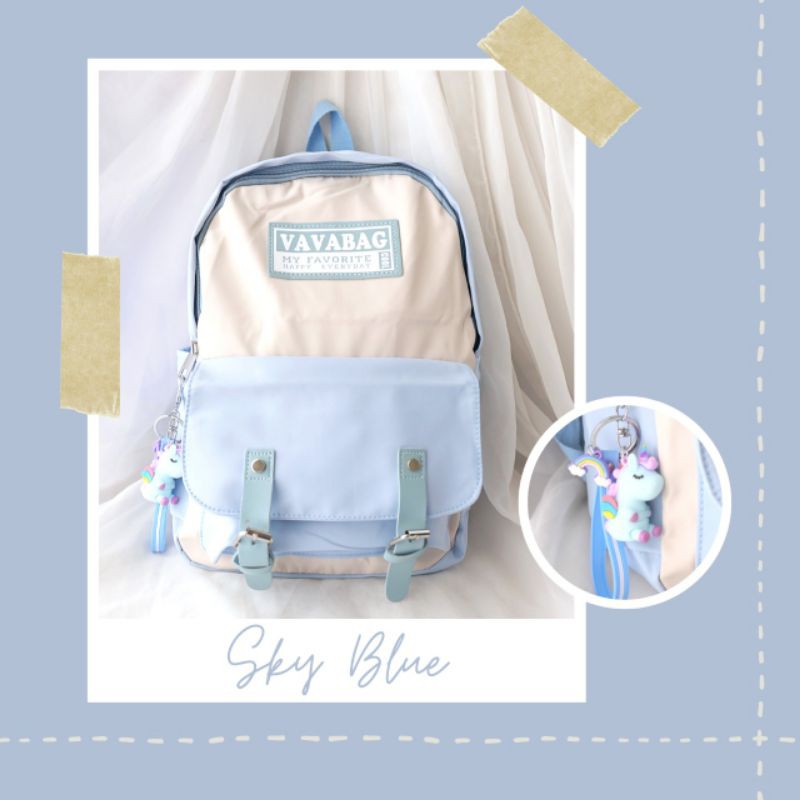 vavabag.BACKPACK FREE KEYCHAIN .Tascewek.taswanita.taskorea.taslucu.tasmurah