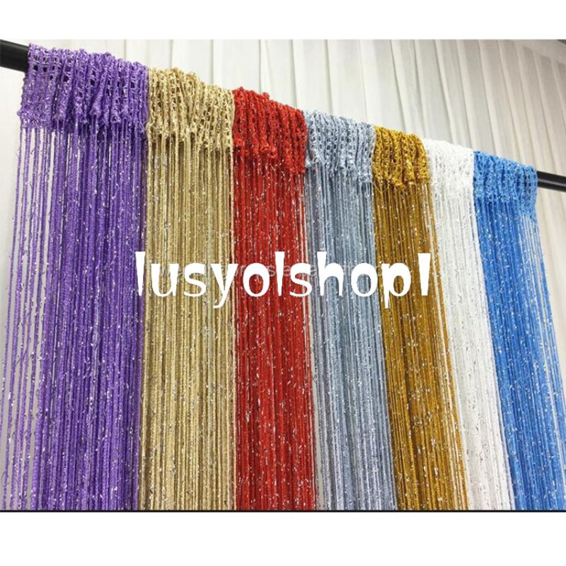 TIRAI Benang GLITTER POLOS PREMIUM 100x200cm