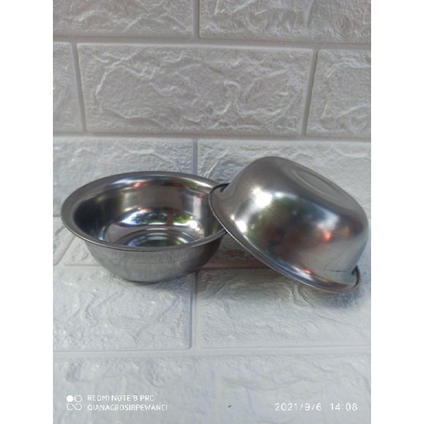 Hot item mangkok stainless serba guna 14 cm / mangkuk kobokan/mangkok stainless mo