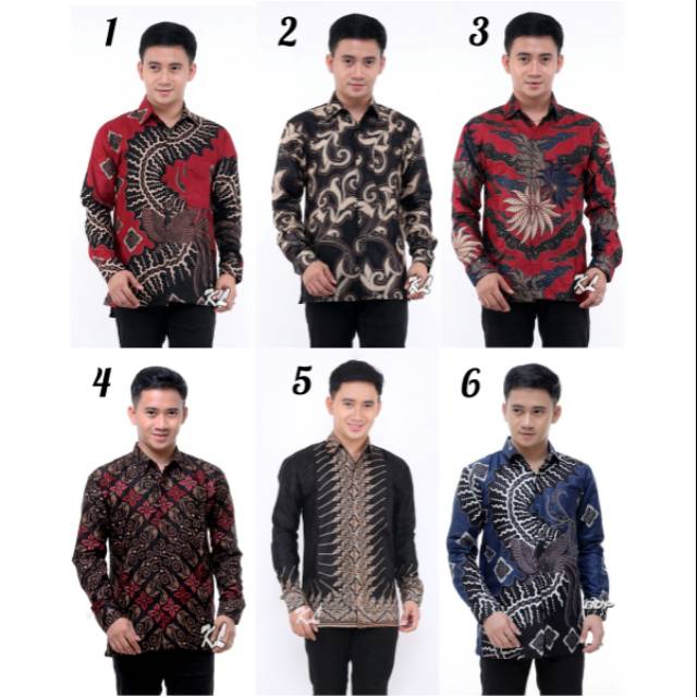 ATASAN BAJU KEMEJA PRIA KEMEJA BATIK PRIA LENGAN PANJANG ATASAN BATIK cod cod cod