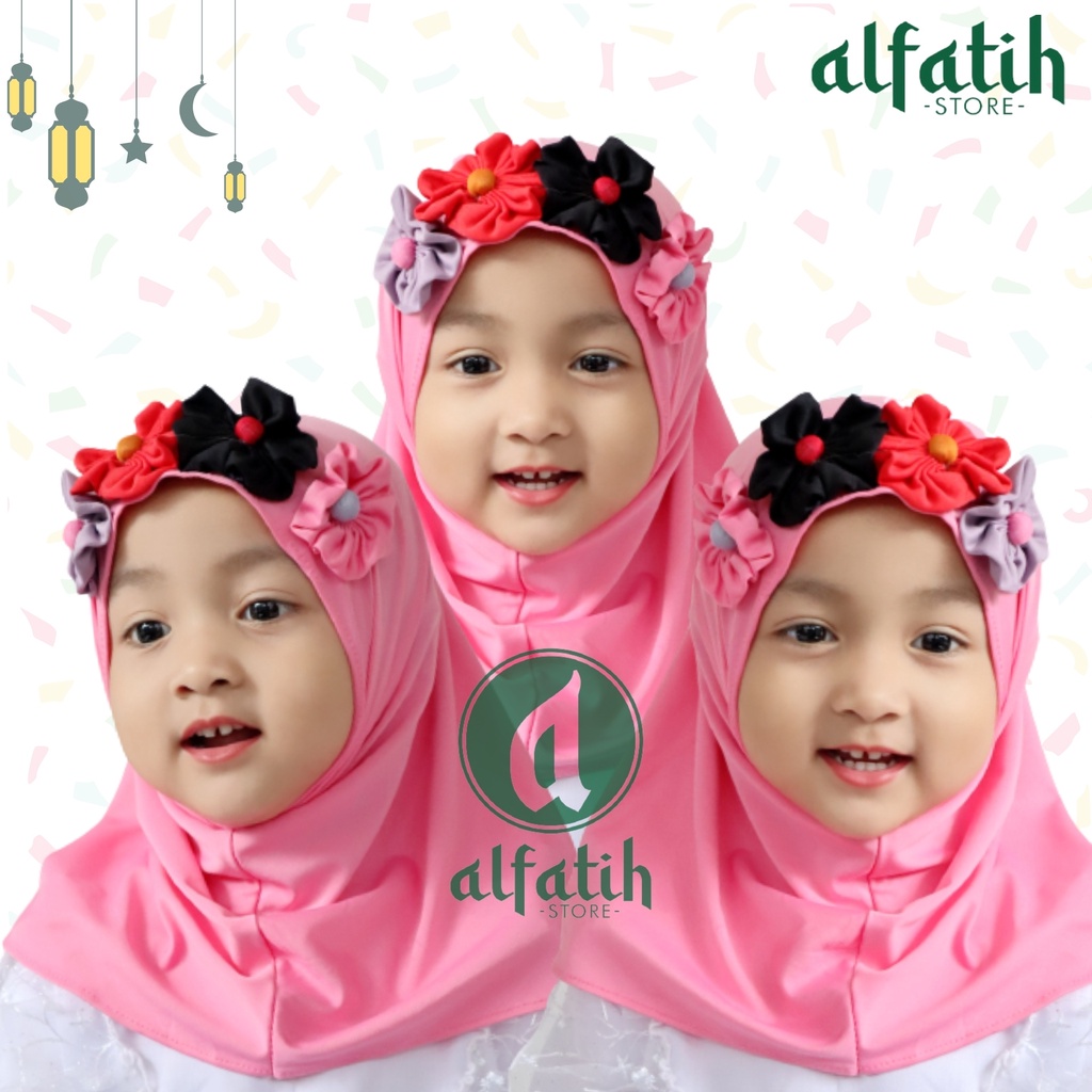 ALFATIH STORE / JILBAB ANAK SYIRIA MAWAR / KERUDUNG BAYI LUCU CANTIK / HIJAB ANAK MURAH POPULER COD HIJAB BAYI COD / KERUDUNG ANAK HIJAB HIJAB ANAK BAYI PEREMPUAN / HIJAB ANAK / JILBAB ANAK BAYI USIA  0-3 TAHUN BAHAN JERSEY PREMIUM NYAMAN DI PAKAI