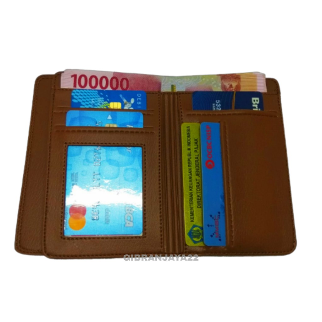 Dompet Pria dan Wanita Kulit Sintetis 8 Slot Card M