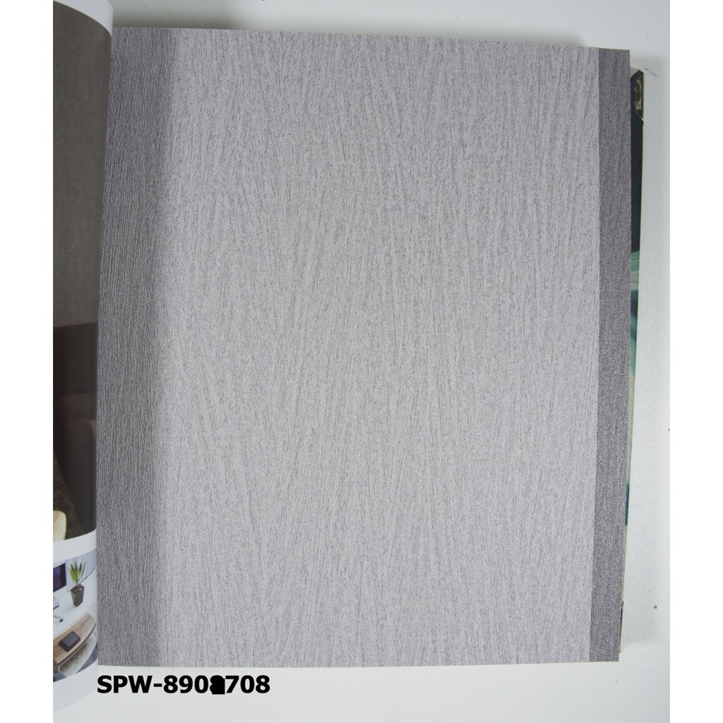 Wallpaper Dinding Kantor Motif Garis Abstrak Abu Muda SPW - Import