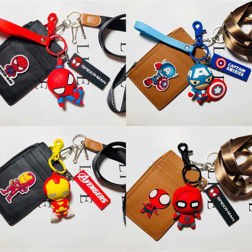 

ID card holder Marvel /Money slot/dompet kartu 5 slot /gantungan kartu/ lanyard/ name tag/keychain