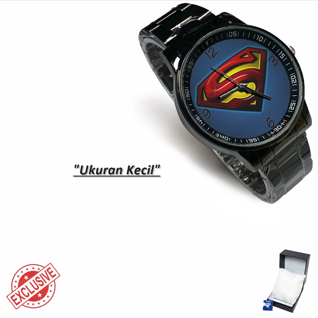 Jam Tangan Rantai Couple MOTIF SUPERMAN - 2 (Nice)