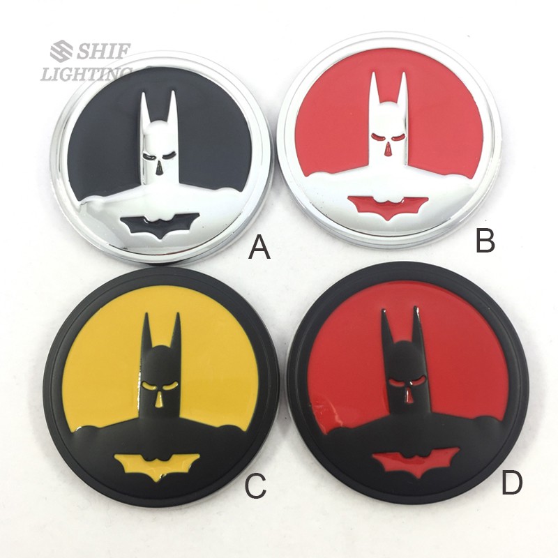 1Pc Stiker Logo Batman Bahan Metal Untuk Mobil / Motor