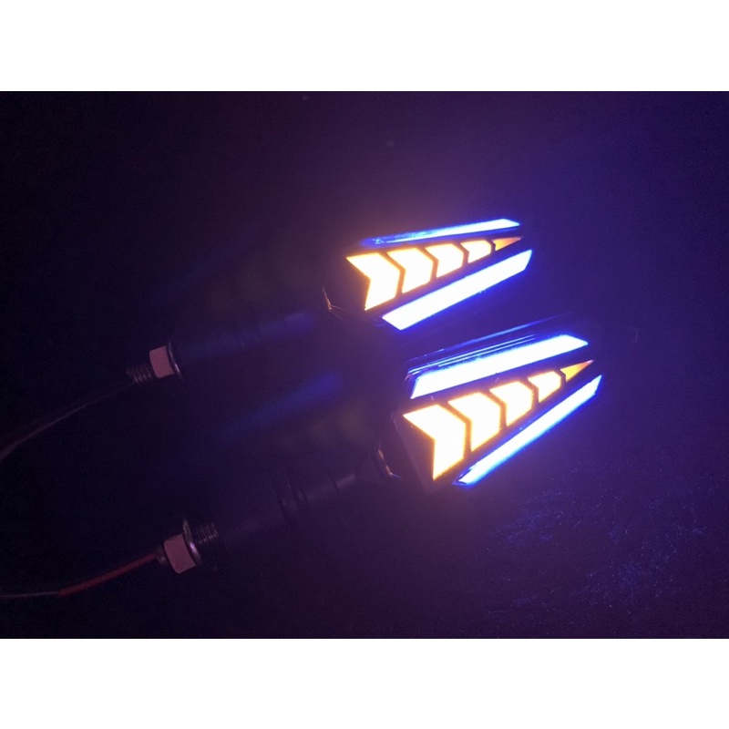 Sen Running LED Motor Panah 2 Sisi Sen Runing Vixion Cbr Cb Klx Xabre Taiger Scorpio DLL HARGA SEPASANG KIRI KANAN TERMURAH