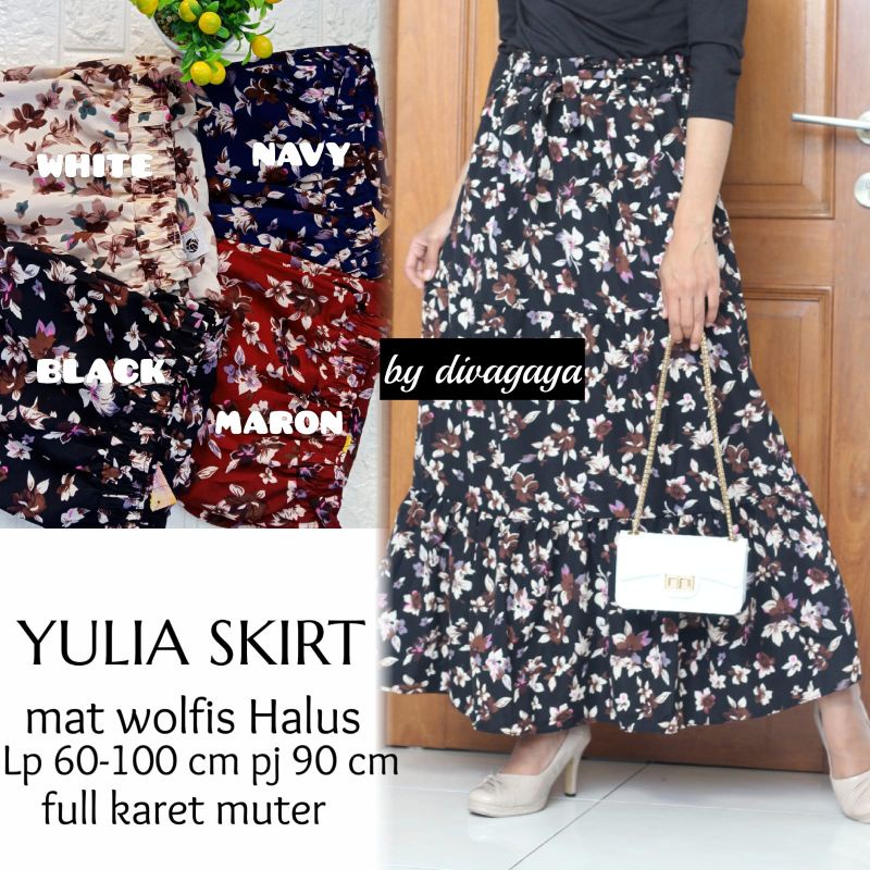 ROK YULIA MOTIF BUNGA